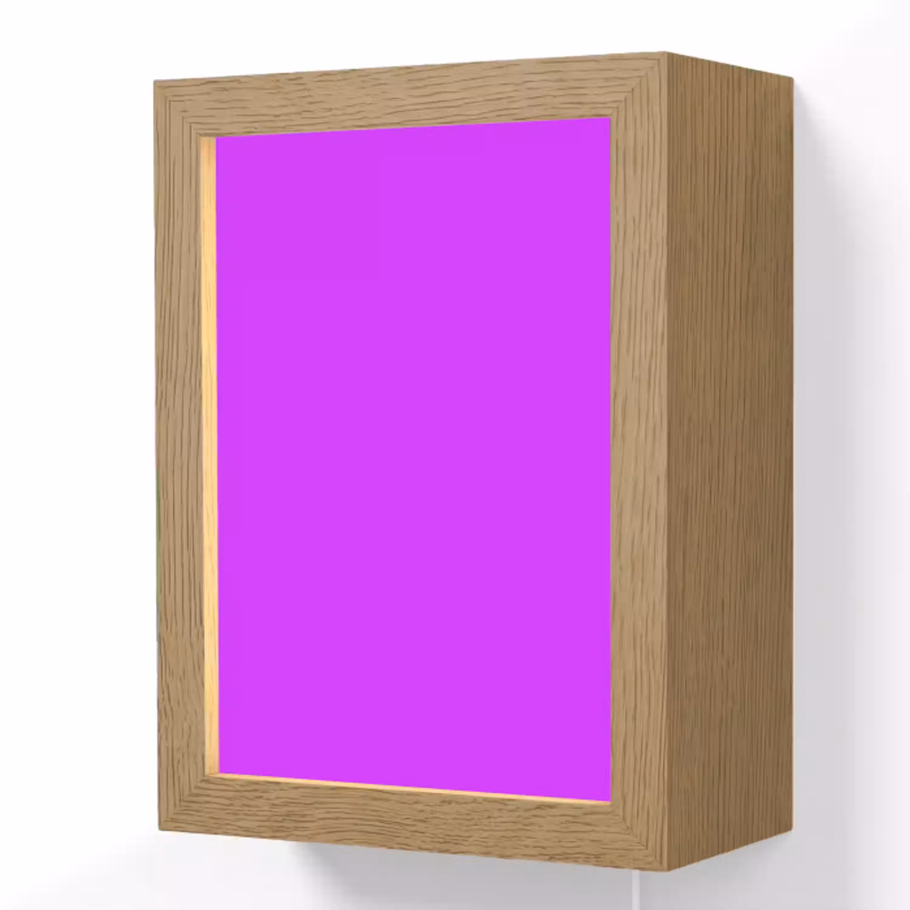 Neon - Orchid - Paars Light Box met kabel (Wandlamp) klein 929 -3d