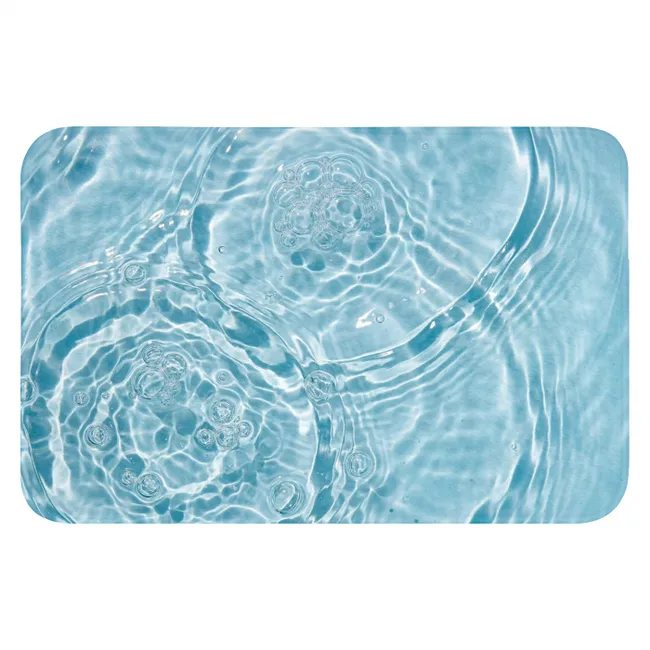 WC Mat - Water - Blauw - bubbels