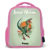 Dier - Dino - Natuur Kinderrugzak - Roze middel -3d