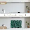 Bladeren - Tropisch - Jungle -  Natuur keuken achterwand spatscherm klein -voor_na_NL