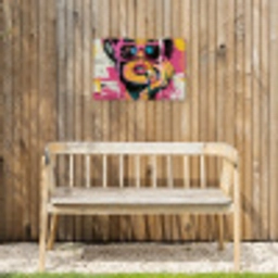 Portret - Vrouw - Abstract - Zonnebril Tuinposter op houten frame 2 cm dik klein -sfeer4