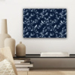 Grafisch - Bloesemtak - Blauw canvas 2cm klein 34 -sfeer6