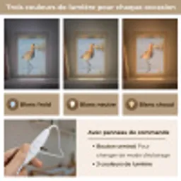 Vogel - Steltloper - Water - Natuur Light Box met kabel (Kinderlampje) klein -USP_lichtkleurFR