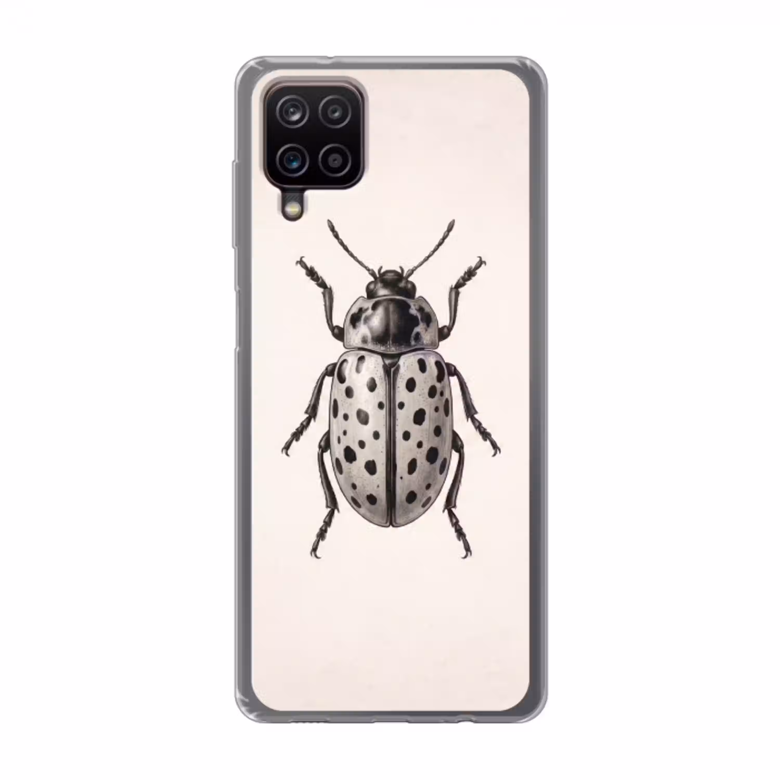 Kever - Insect - Vintage Telefoonhoesje Samsung Galaxy A12 klein -3d