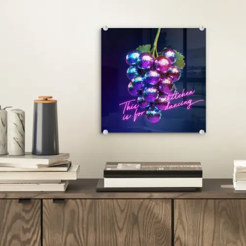 Quote - Neon - Disco - Druiven plexiglas 5mm klein -sfeer1