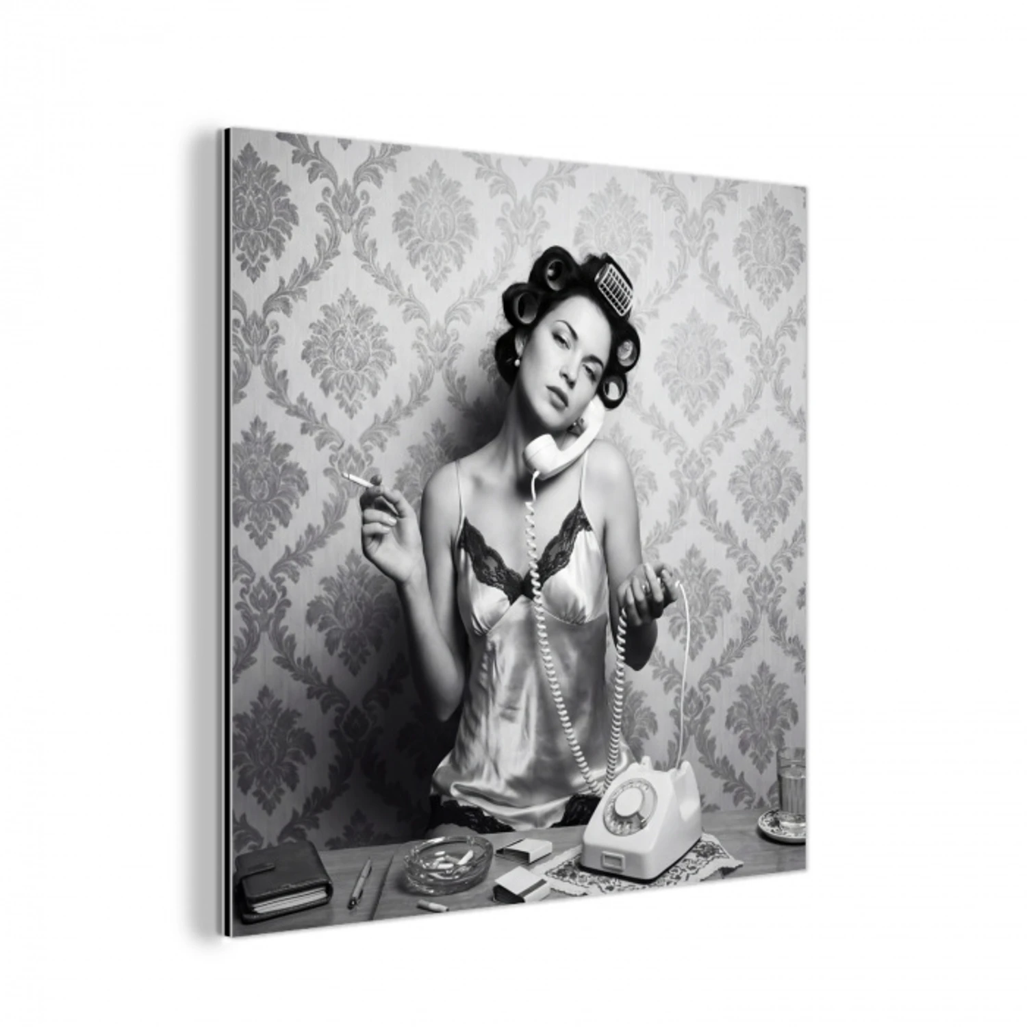 Chic - Vrouw - Zwart - Wit aluminium wit klein -3d