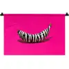 Banaan - Zebraprint - Roze Wandkleed katoen klein -zz3d