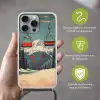 Sneeuw - Skilift - Rood - Bomen Hoesje iPhone 16 Pro Max met koord klein -sfeer2_NL