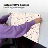 Terrazzo -  Patroon - Kleurrijk - Indigo Inductie beschemer met haakjes klein 777 -ky-ophangen-nl