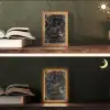 Rozen - Zwart - Bloemen - Goud Light Box met kabel (Tafellamp) klein -sfeer3