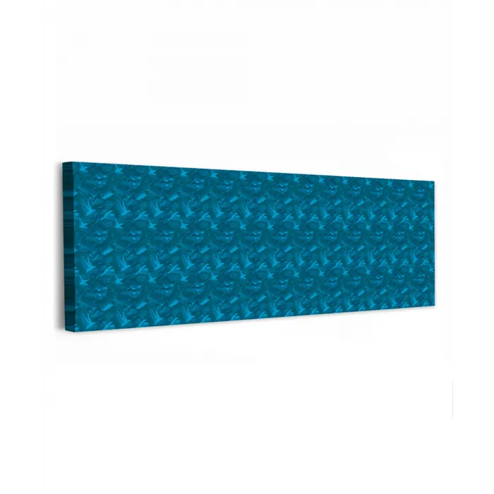 Vogels - Blauw -  Levendig canvas 2cm klein 828 -z3d