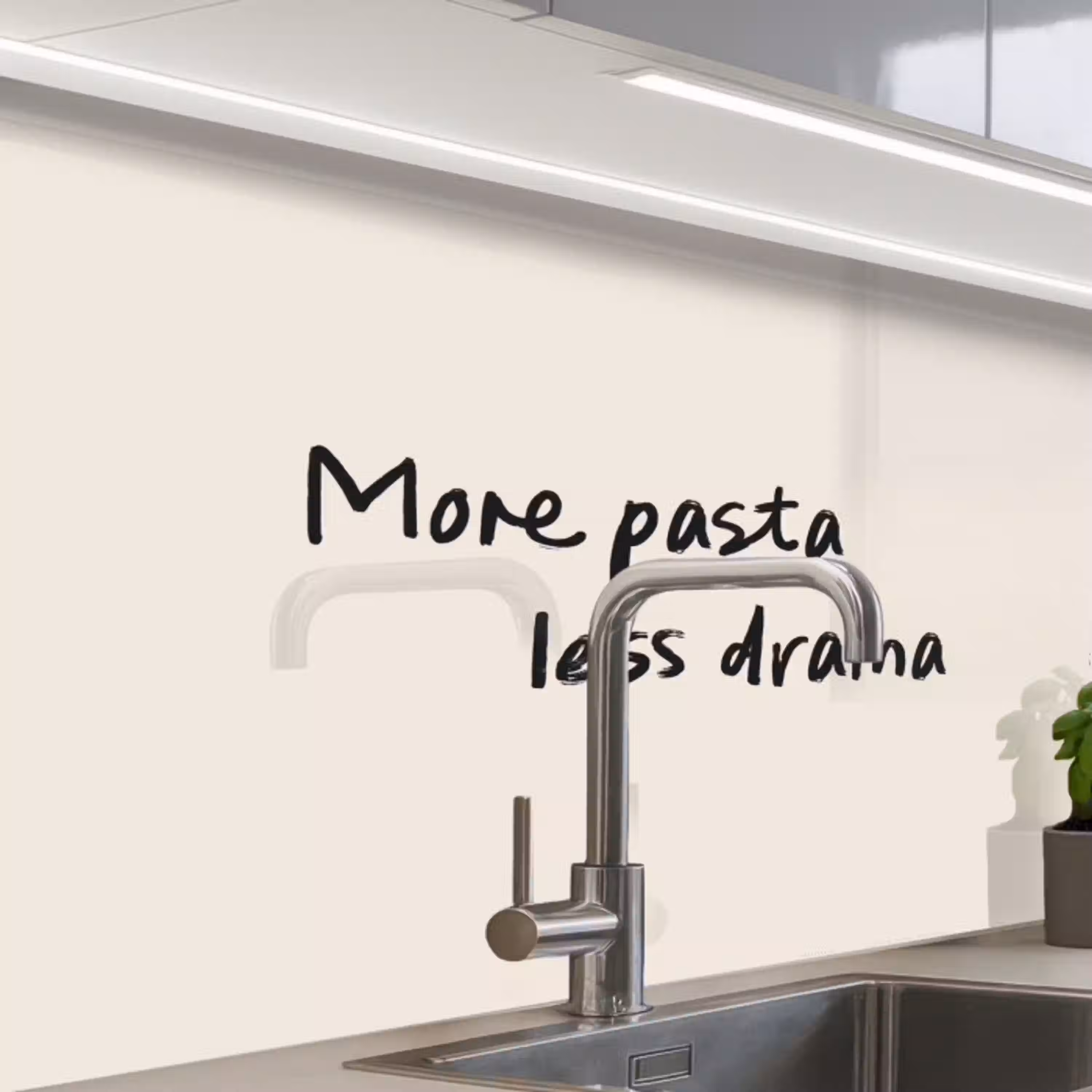 More pasta less drama keuken achterwand 2 middel -zzzz3d_schuin