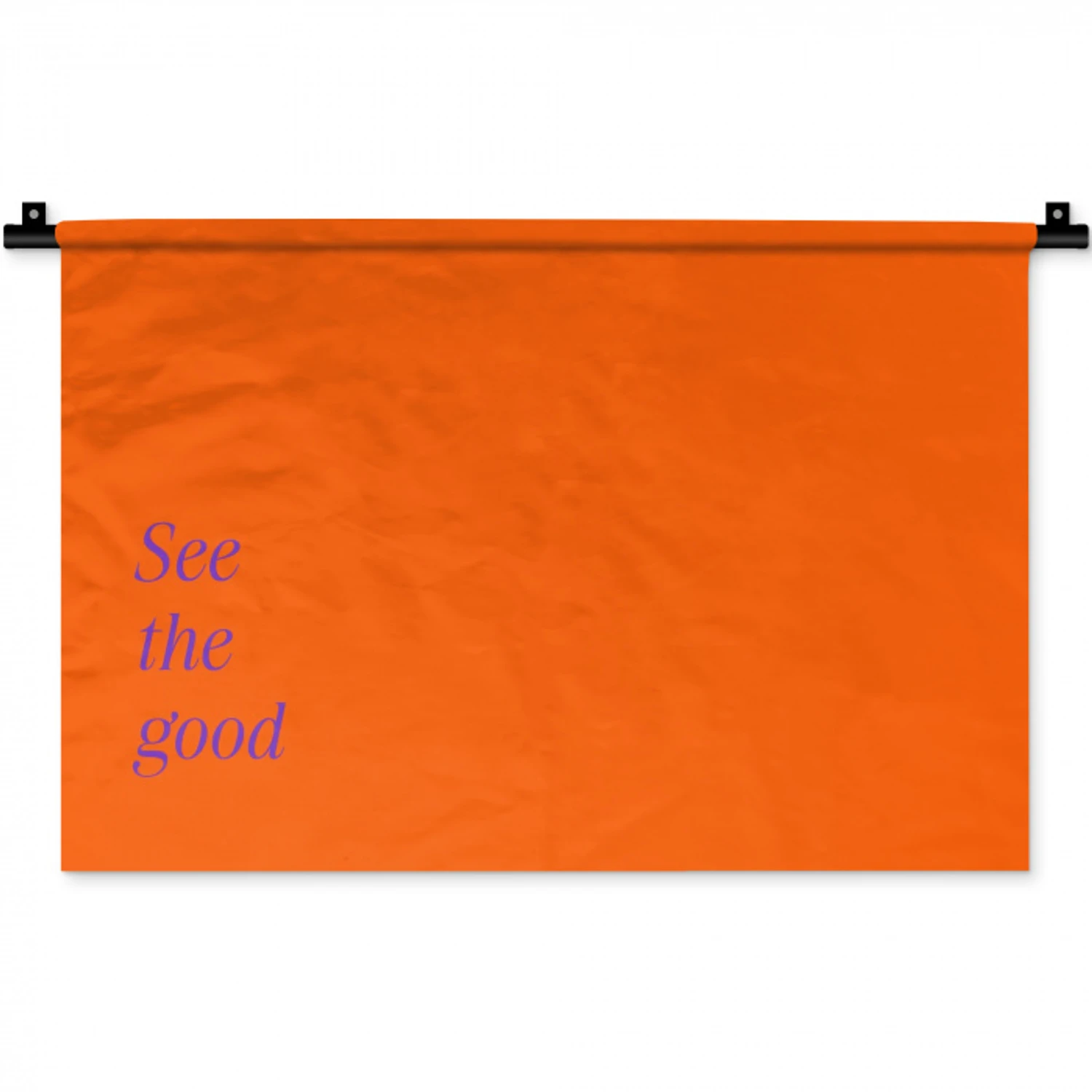 See te good - Paars - Oranje Wandkleed katoen klein -zz3d