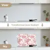 Tijger - Jungle - Natuur - Rood keuken achterwand spatscherm klein 900 -voor_na_NL