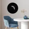 Maan - Hemel - Zwart - Schaduw Fotolijst rond zonder passe partout klein -sfeer2