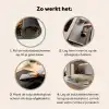 Kerstsfeer - Stadsplein - Kleurrijk Inductie beschermer vinyl 3mm middel -sfeer9