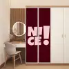Nice - Uitroepteken - Rood deurposter klein -sfeer3