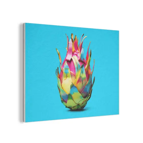 Drakenfruit - Blauw - Levendig PET vilt klein -3d