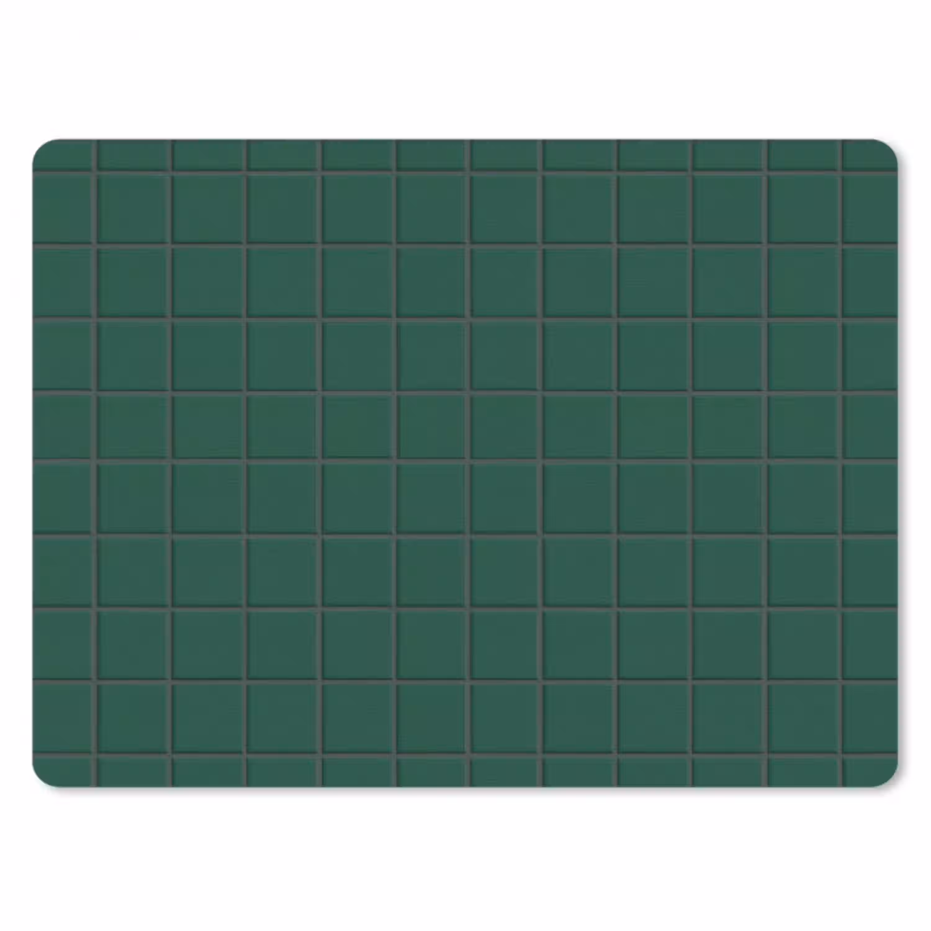 Patroon - Tegels - Dennen - Groen muismat rubber klein 262 -3d
