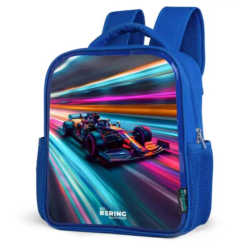 Spectrum speedster Kinderrugzak - Blauw middel -schuin