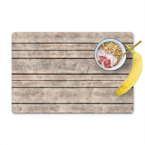 Brocante - Patronen - Hout - Planken Placemat vinyl groot 368 -zzzproduct_Kitchenyeah-website