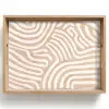 Beige - Aardspatroon Dienblad Rechthoek middel -z3d_shopping