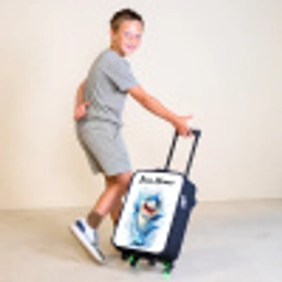 Haai - Tanden - Water Kinderkoffer - Zwart klein -sfeer3