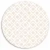 Patronen - Abstract - Beige - Geometrie Wandcirkel kunststof plaat 5mm dik klein 188 -3d