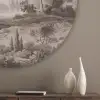 Klassiek - Landschap - Neutraal Akoestische PET Vilt - Rond klein -sfeer5_closeup