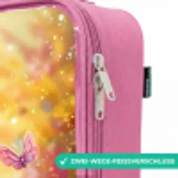Eenhoorn met kleurrijke bloemen Kinderkoffer - Roze klein -rits_DE