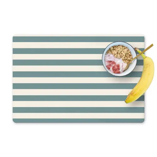 Strepen - Modern - Blauw Placemat vinyl groot 368 -zzzproduct_Kitchenyeah-website