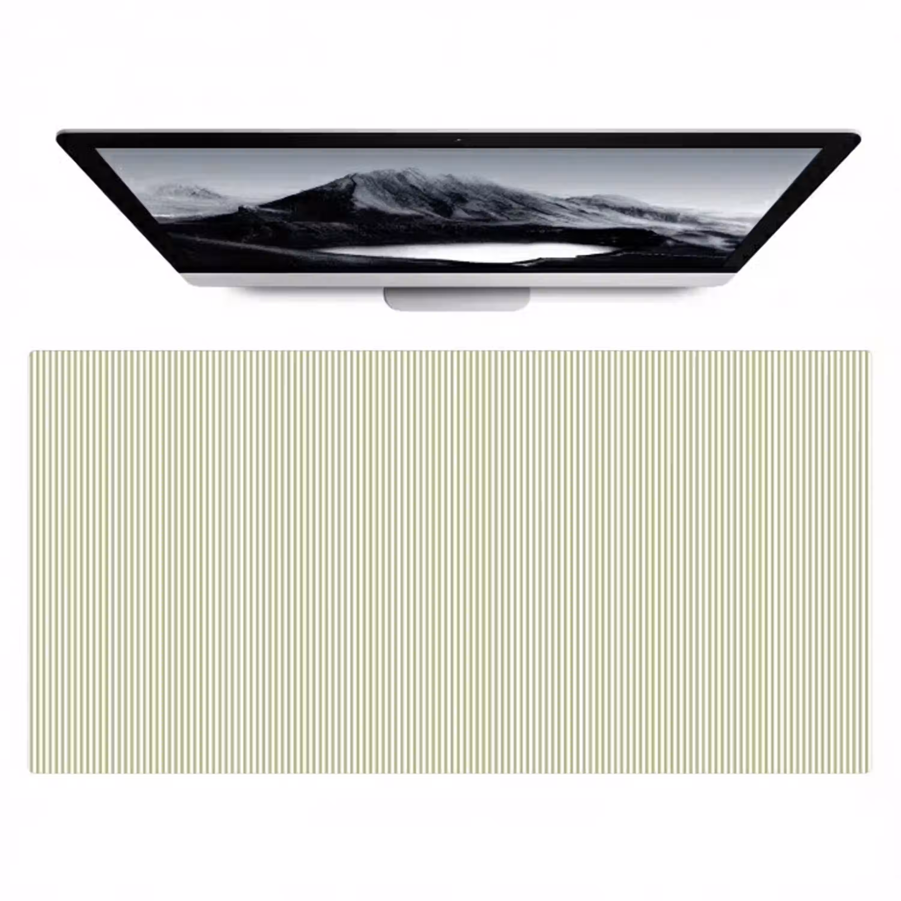 Saliegroen - Strepen - Minimalistisch - Patroon Muismat XXL klein 681 -zzz3d