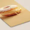 Donut - Romig - Poedersuiker - Beige fotolijst zwart zonder passe partout klein -zsfeer6
