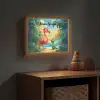 Flamingo - Dinosaurus - Strand - Kleurrijk Light Box met batterij (Wandlamp kind) middel -sfeer5_kind