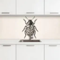 Kever - Insect - Vintage keuken achterwand 2 middel -3d