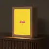 Smile - Geel - Roze Light Box met kabel (Tafellamp) klein -z3d_website
