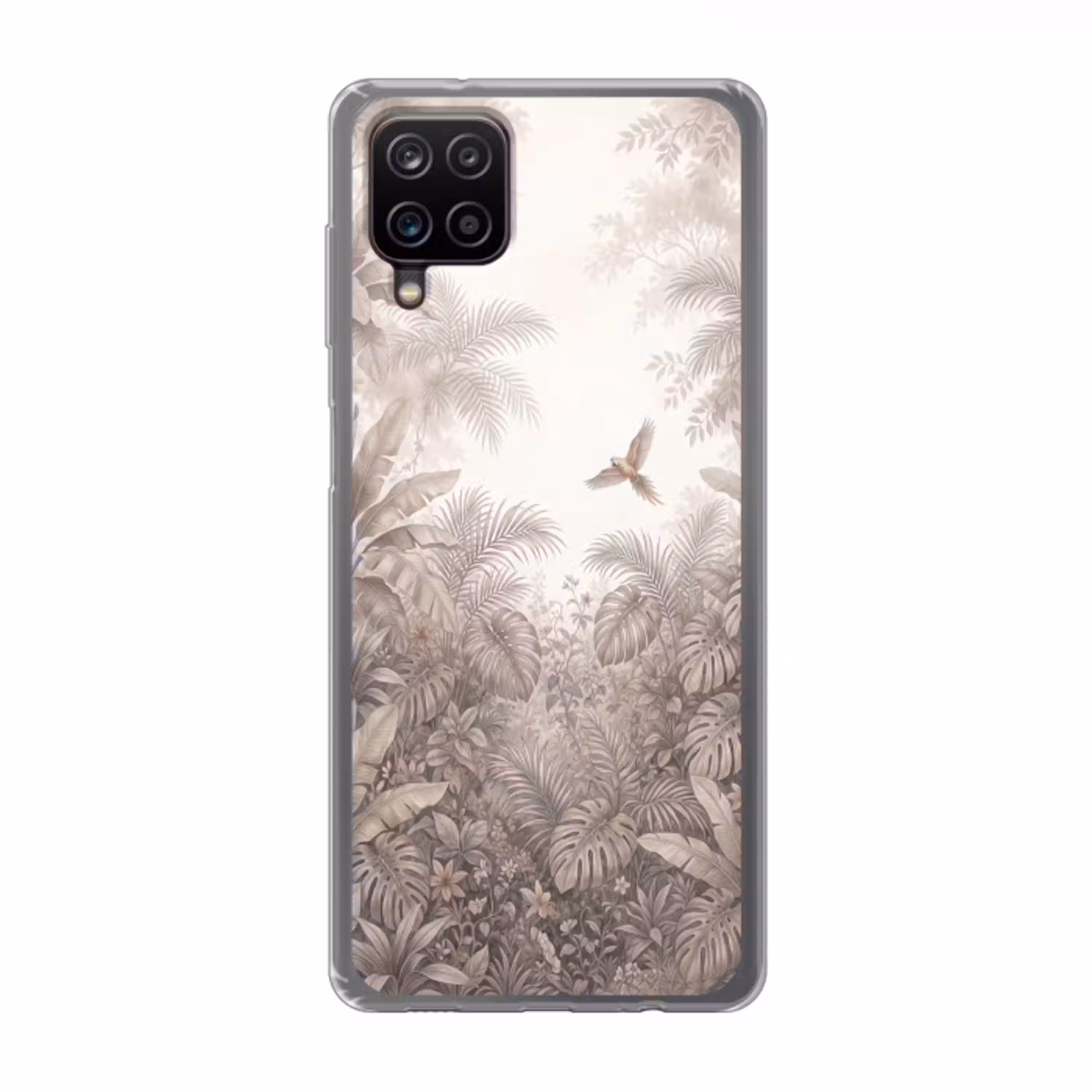 Papagaai - Jungle - Tropisch Telefoonhoesje Samsung Galaxy A12 klein -3d