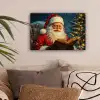 Kerstman - Kerst - Winter - Kerstboom canvas 2cm klein -sfeer1