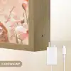 Hertje - Illustratie - Bloemen - Roze Light Box met batterij (Wandlamp kind) middel -USP_websiteoplaadbaarNL