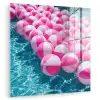 Strandballen - Roze - Water plexiglas 5mm klein -zzzproduct_nieuw