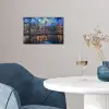 Grachten Amsterdam - Huizen - Stad - Kleurrijk poster papier klein -sfeer3