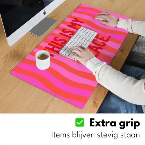 Tekst - Modern - Kleurrijk Muismat XXL klein -sfeer3