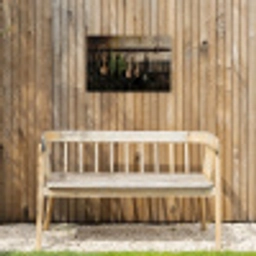 Keukengerei - Rustiek - Tegels - Kruiden Tuinposter op houten frame 2 cm dik klein -sfeer4
