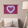 I liked it so it's mine - Neon hart - Roze Wandkleed katoen klein -sfeer4