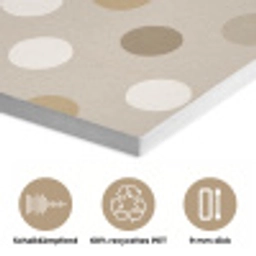 Polka - Dots - Beige PET vilt klein 837 -closeup_DE