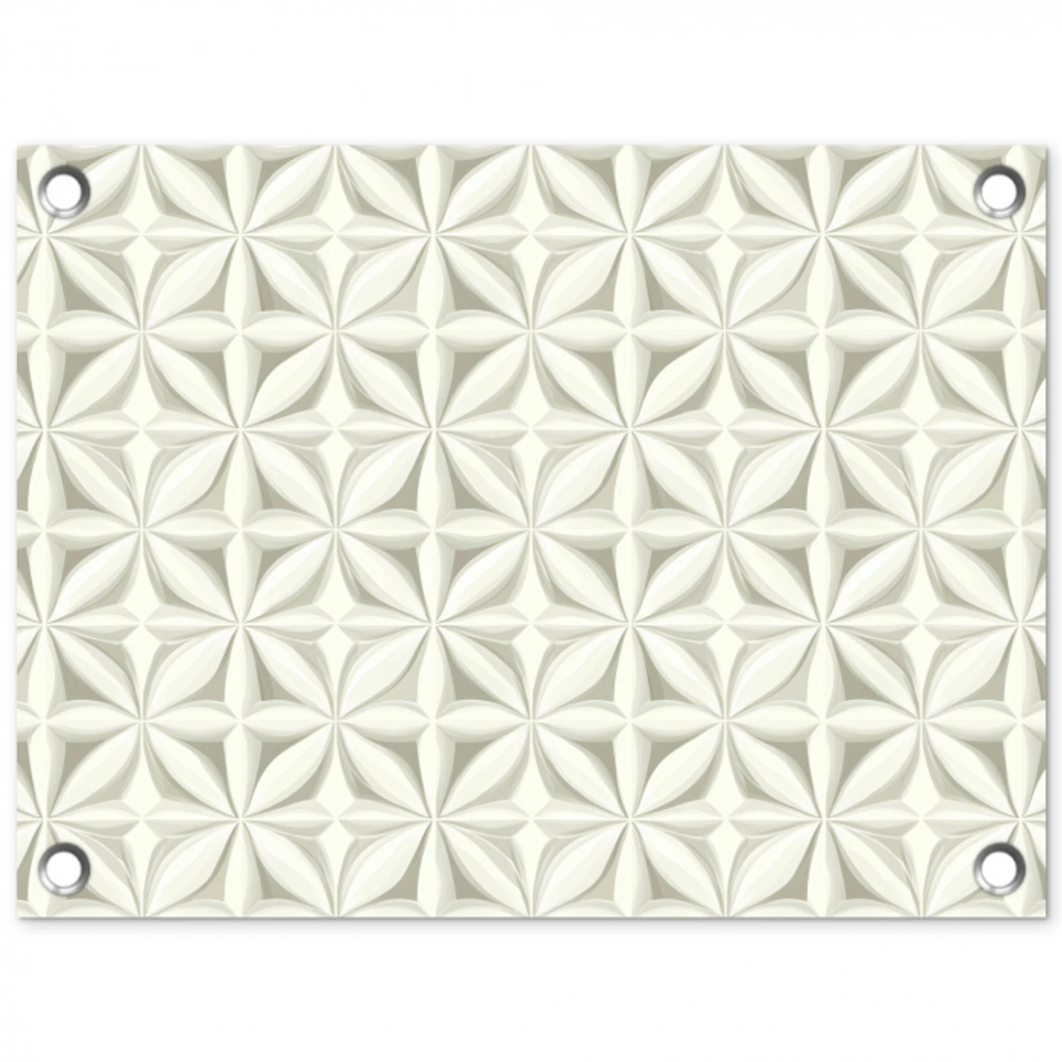 Abstract - Structuur - Grijs - Wit tuinposter los doek klein 239 -3d