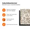 Abstract - Beige - Patroon - Donkerbruin Inductie beschermer vinyl 3mm klein 276 -zzzzzzz-td-ups