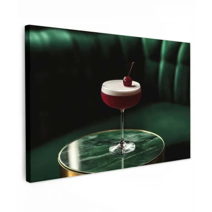 Kers - Cocktail - Rood - Marmer canvas 2cm klein -z3d