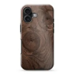Houtnerf - Textuur - Patroon - Bruin - Rustiek Toughcase MagSafe Apple iPhone 17 klein -3d