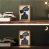 Zwart - Vrouw - Hoed Light Box met kabel (Tafellamp) klein -sfeer3